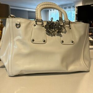 White Large PradaVintage with Crystals